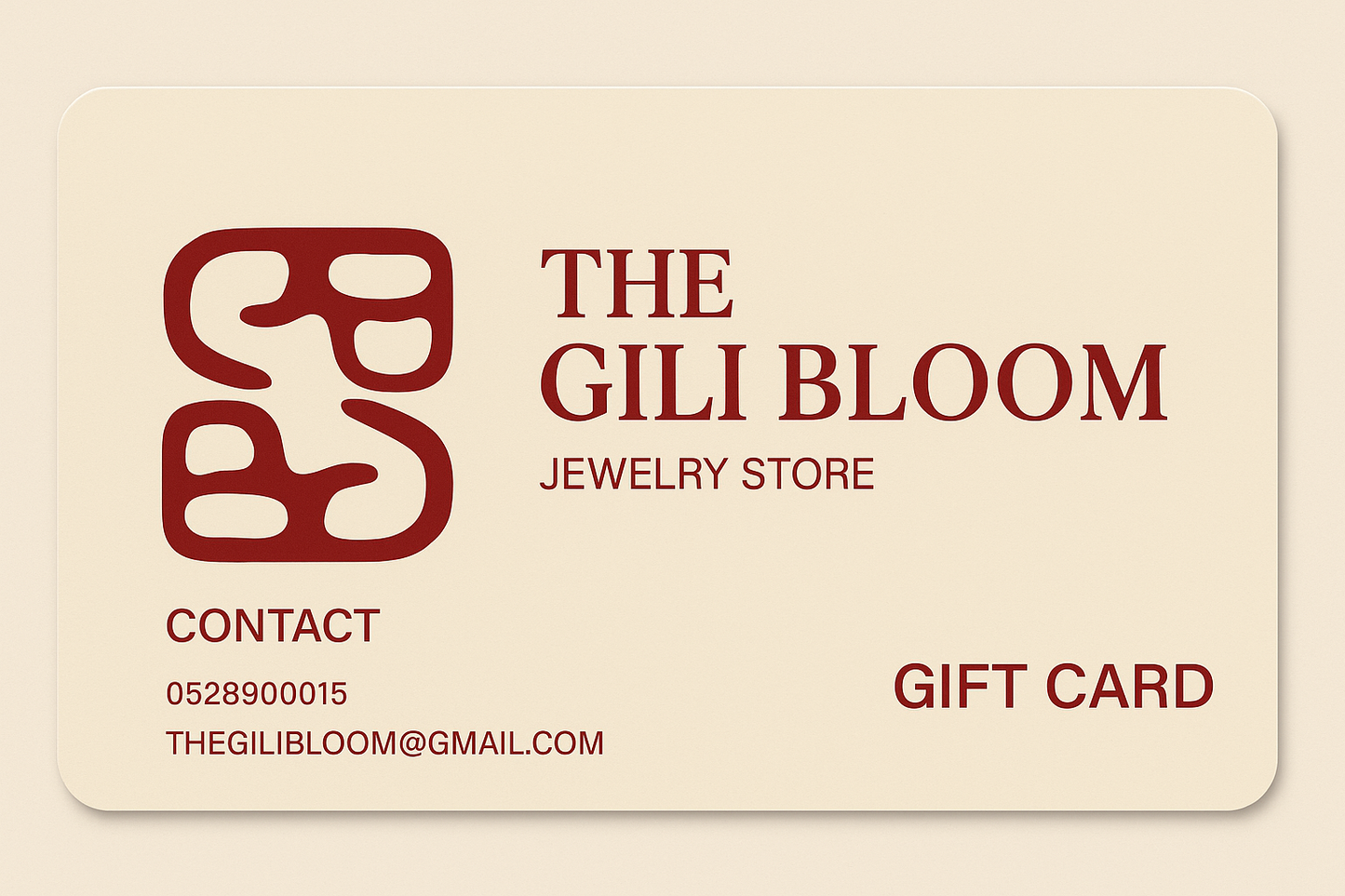 THE GILI BLOOM GIFT CARD