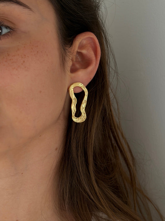 עגילי נוי זהב