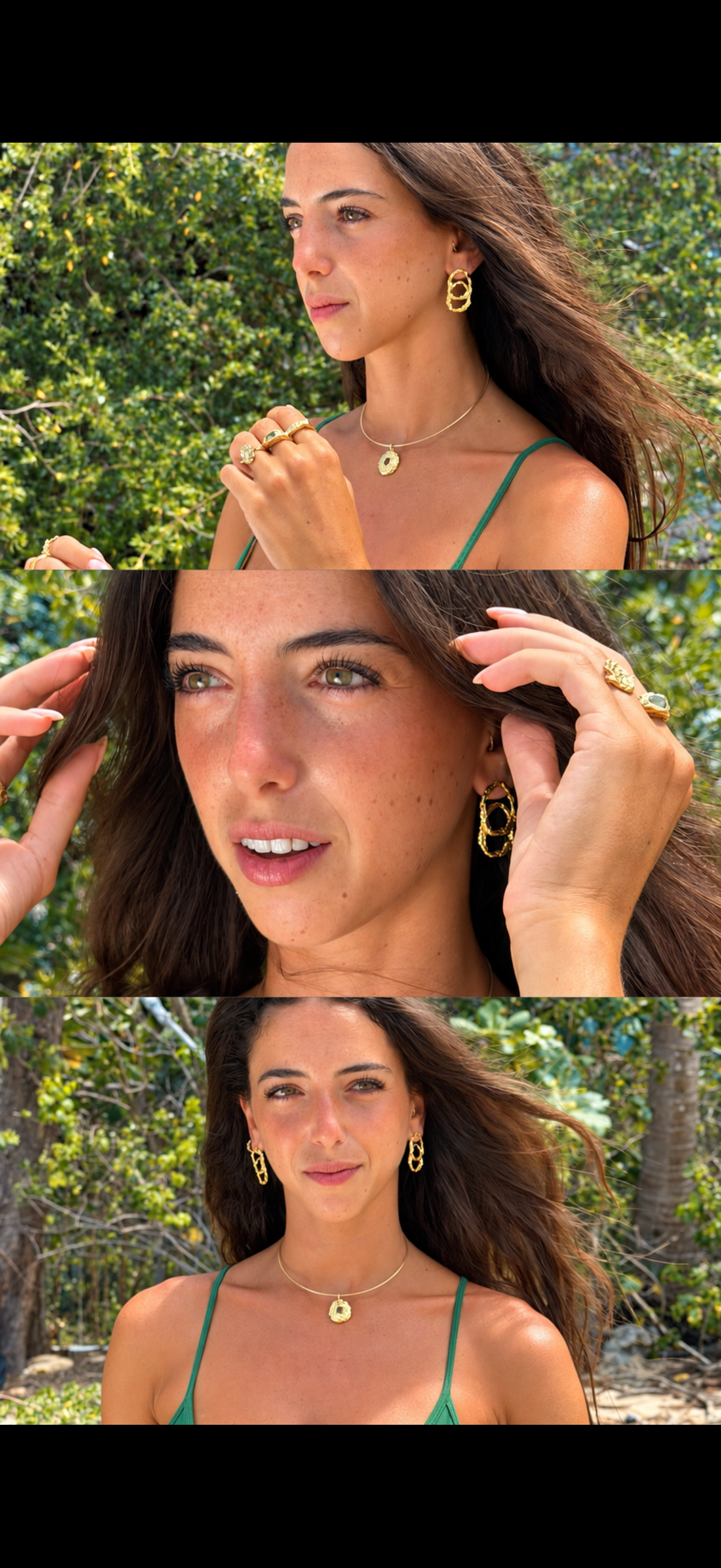 עגילי נועה זהב